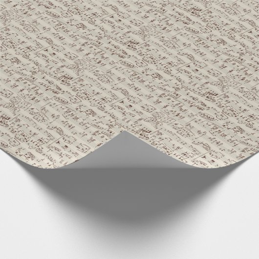 Muzieknoten Cadeaupapier (Hoek)