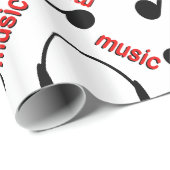 Muzieknoten Cadeaupapier (Rol Hoek)