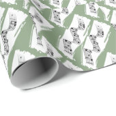 Muzieknoten Cadeaupapier (Rol Hoek)