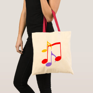 Muzieknoten Canvas tas