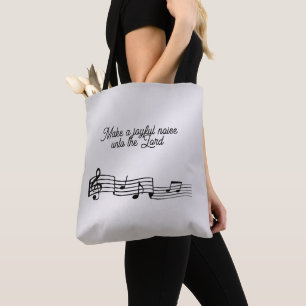 Muzieknoten Canvas tas