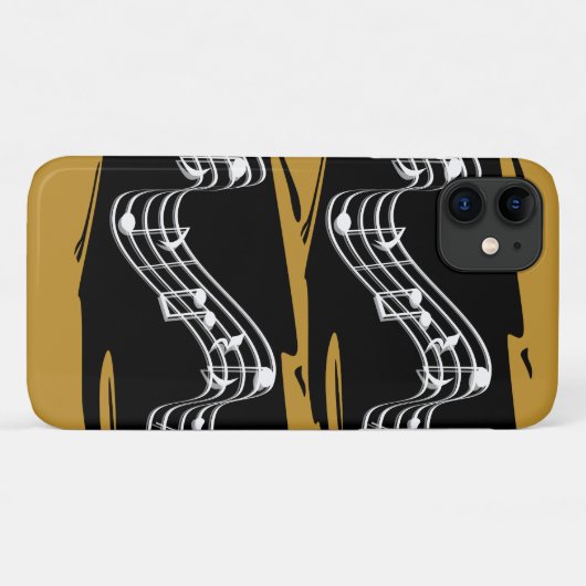 Muzieknoten Case-Mate iPhone Case (Achterkant (horizontaal))