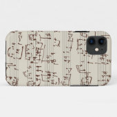 Muzieknoten Case-Mate iPhone Case (Achterkant (horizontaal))
