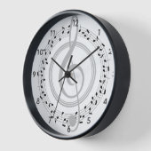 Muzieknoten Circle Treble Clef Piano Singer Clock (Hoek)
