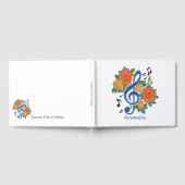 Muzieknoten Classic Trendy Musical Theme Gastenboek (Volledig)