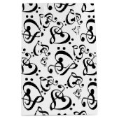 Muzieknoten Clef Hearts Medium Cadeauzakje (Voorkant)