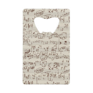 Muzieknoten Creditkaart Flessenopener