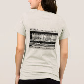 Muzieknoten dames t-shirt (Achterkant)