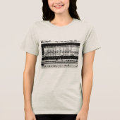Muzieknoten dames t-shirt (Voorkant)