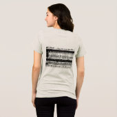 Muzieknoten dames t-shirt (Achterkant volledig)