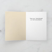 Muzieknoten Dank u het Bericht van uw leraar Kaart (Binnen)