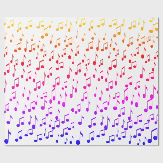 Muzieknoten, de beats! cadeaupapier (Vlak)