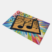 Muzieknoten Deurmat (Schuin)