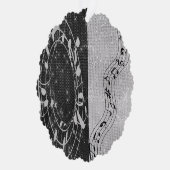 Muzieknoten die je maakt het verschil ornament kaart (Rechts)