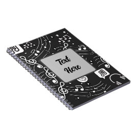 Muzieknoten Doodle Spiral Notitieboek - Perfect vo