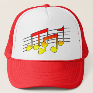 muzieknoten dop trucker pet