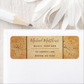  Muzieknoten Elegant Musical Address Etiket (Insitu)