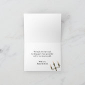 Muzieknoten Elegante bruiloft bedankkaart (Binnen)