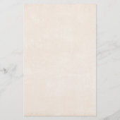 Muzieknoten en Bloemen Retro Stijl Briefpapier (Achterkant)