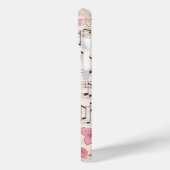 Muzieknoten en Bloemen Retro Stijl Case-Mate iPhone Case (Achterkant / Links)