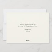 Muzieknoten en Bloemen Retro Style Valentijns Feestdagenkaart (Achterkant)