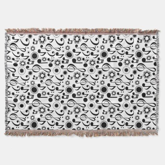Muzieknoten en Clefs Musician Gift Deken (Voorkant)