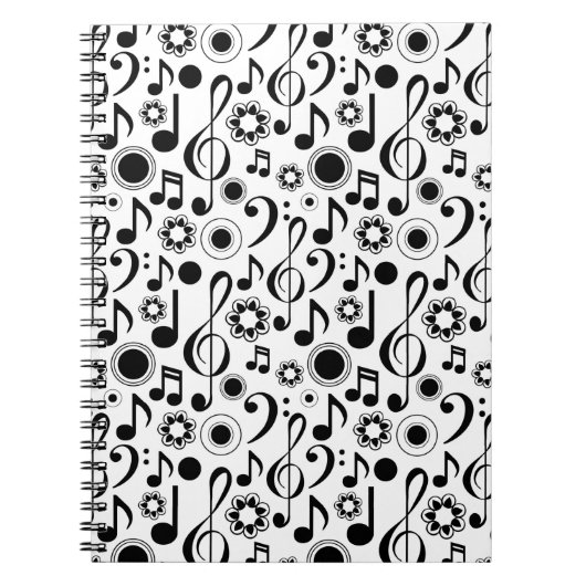 Muzieknoten en Clefs Musician Gift Notitieboek (Voorkant)