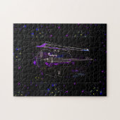 Muzieknoten en contrabas legpuzzel (Horizontaal)