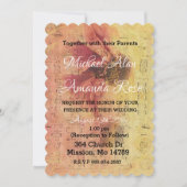 Muzieknoten en Daisy Wedding Invitation Kaart (Voorkant)