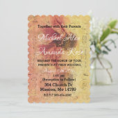Muzieknoten en Daisy Wedding Invitation Kaart (Staand voorkant)