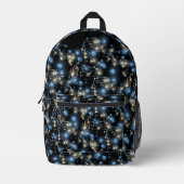 Muzieknoten en feestverlichting bedrukte rugzak (Voorkant)