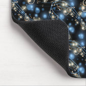 Muzieknoten en feestverlichting muismat (Hoek)