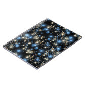 Muzieknoten en feestverlichting notitieboek (Linkerzijde)