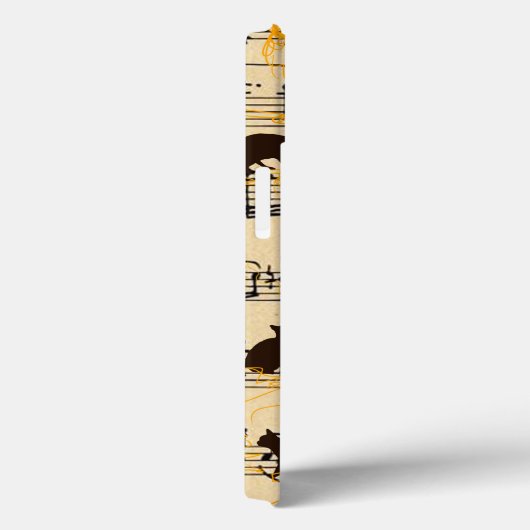 Muzieknoten en kittens Case-Mate iPhone case (Achterkant / Rechts)