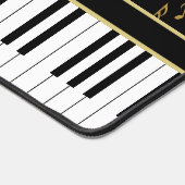 Muzieknoten en Piano Zwart en Goud gekleurd Bureaumat (Hoek)
