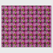 Muzieknoten en records cadeaupapier (Vlak)