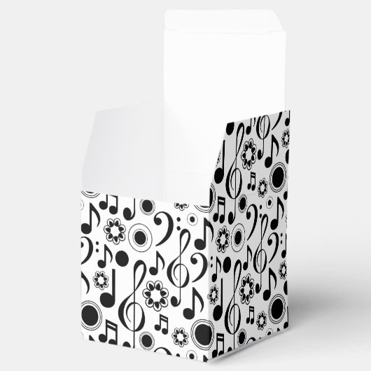 Muzieknoten en reinigingsmiddelen bedankdoosjes (Geopend)