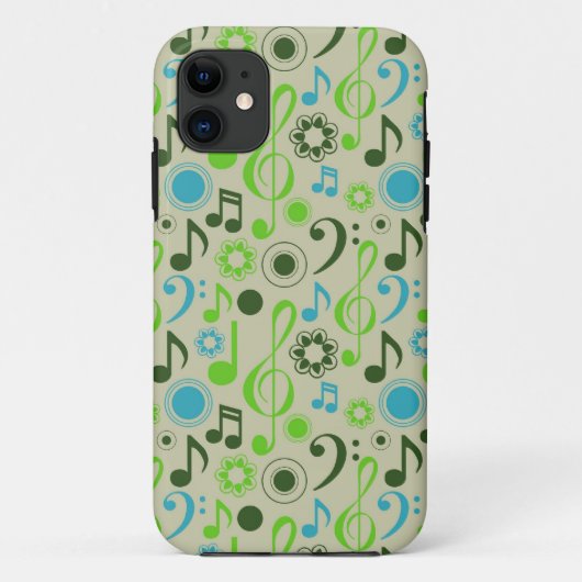 Muzieknoten en reinigingsmiddelen Case-Mate iPhone case (Achterkant)