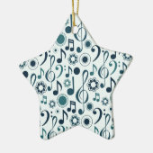 Muzieknoten en reinigingsmiddelen keramisch ornament (Links)