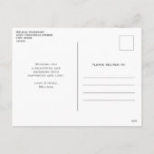 Muzieknoten en Rozen ontwerp Feestdagenkaart (Achterkant)