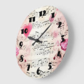 Muzieknoten en Rozen  ontwerp Grote Klok (Hoek)