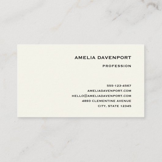 Muzieknoten en Rozen  ontwerp Visitekaartje (Achterkant)