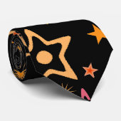 Muzieknoten en sterren: Aangepaste ketting: Stropd Stropdas (Opgerold)