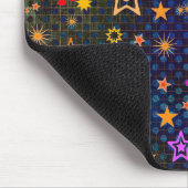 Muzieknoten en sterren: Custom Mousepad Muismat (Hoek)