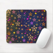 Muzieknoten en sterren: Custom Mousepad Muismat (Met muis)