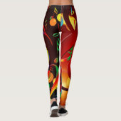 Muzieknoten en symbolen kleurrijk leggings (Achterkant)