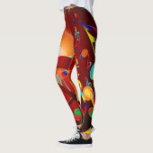 Muzieknoten en symbolen kleurrijk leggings (Links)