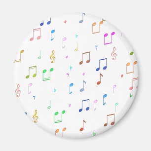 Muzieknoten en symbolen magneet