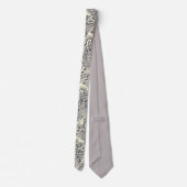 Muzieknoten en symbolen Zwart-wit Stropdas (Achterkant)