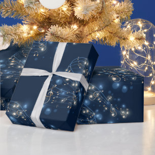 Muzieknoten- en vakantieverlichting — Verpakkingsp Cadeaupapier